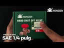 Valvula de paso SAE 1/4 pulg HONGSEN