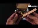 Valvula de expansion acero inoxidable R-22 6 HP eq ext ODF 1/2 x 5/8 pulg HONGSEN 