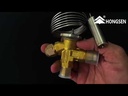 Valvula de expansion acero inoxidable R-22 3/4 - 4-1/2 HP eq ext SAE TF22W sin orificio HONGSEN