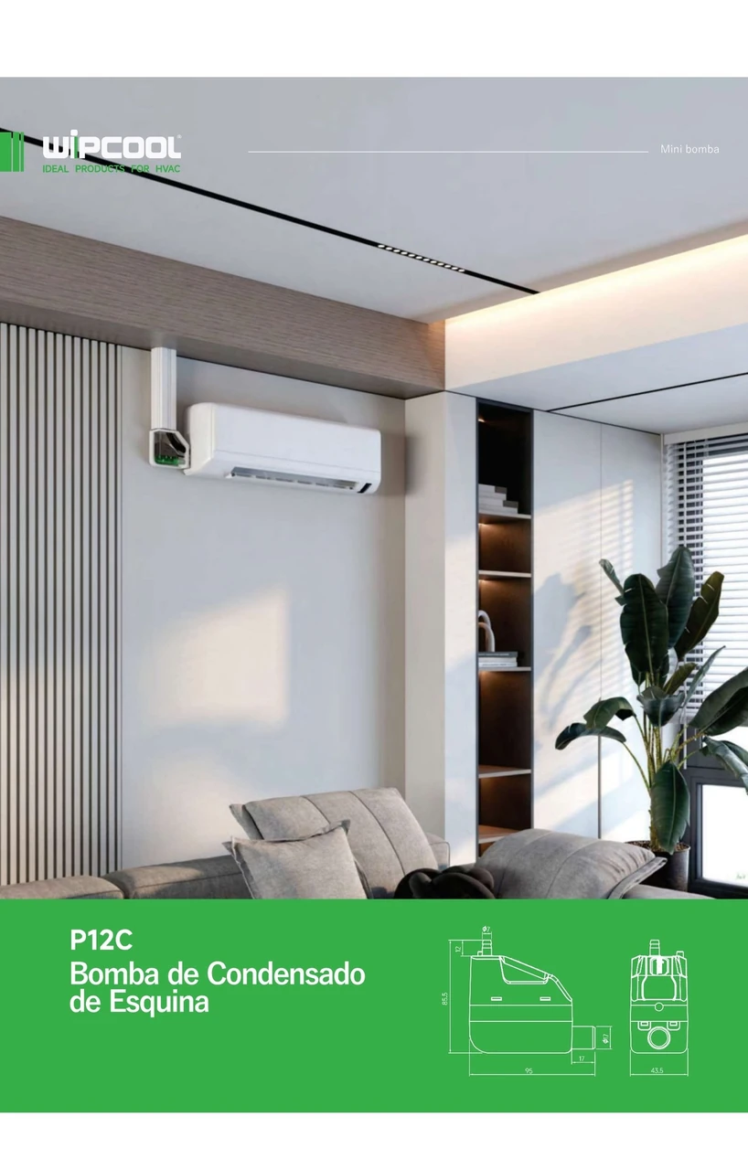 Bomba condensado P12C 100-230V 60Hz hasta 30.000 BTU WIPCOOL
