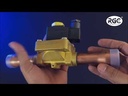 valvula solenoide 1-1/8 pulg ODF con bobina 220V 60Hz RGC