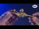Valvula de paso bola ODF 3/8 pulg con valvula de servicio RGC