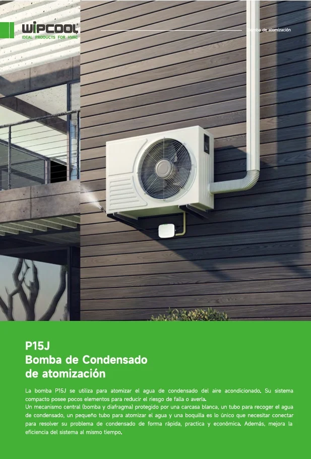 Bomba condensado atomizadora P15J 127V 60Hz hasta 30.000 BTU WIPCOOL