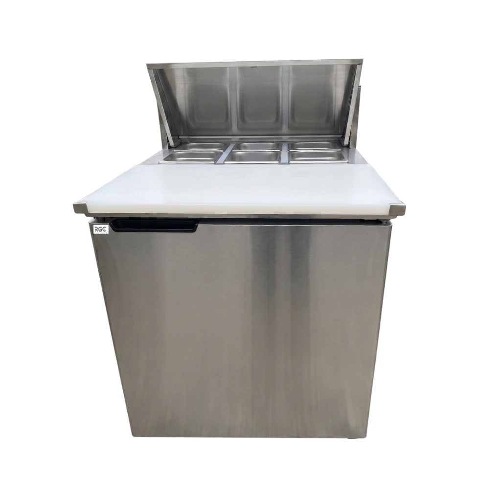 Mesa de trabajo refrigerada 0 a 5℃ 110V 70cm 1 puerta metalica RGC