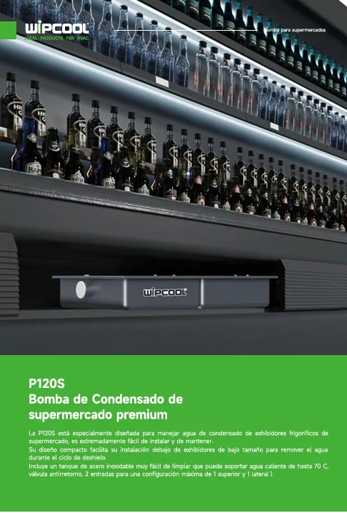 Bomba condensado P120S 220V neveras exhibidoras WIPCOOL