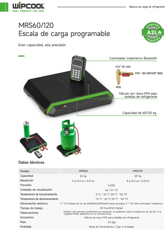 Balanza electrica programable 60kg MRS60 WIPCOOL