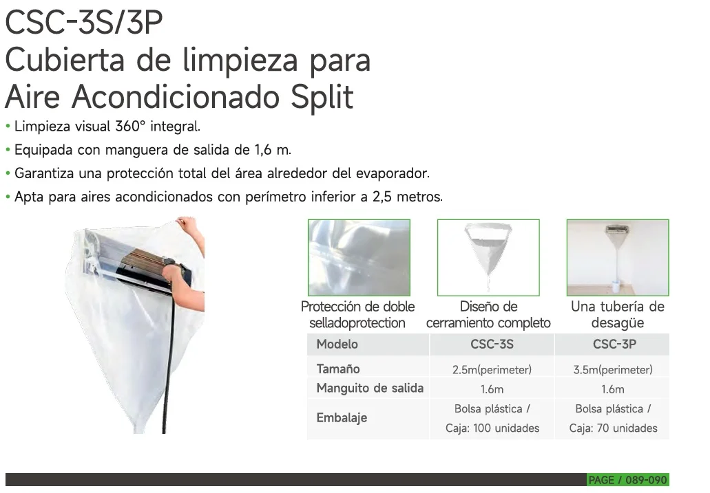 Funda sencilla para mantenimiento CSC-3P WIPCOOL