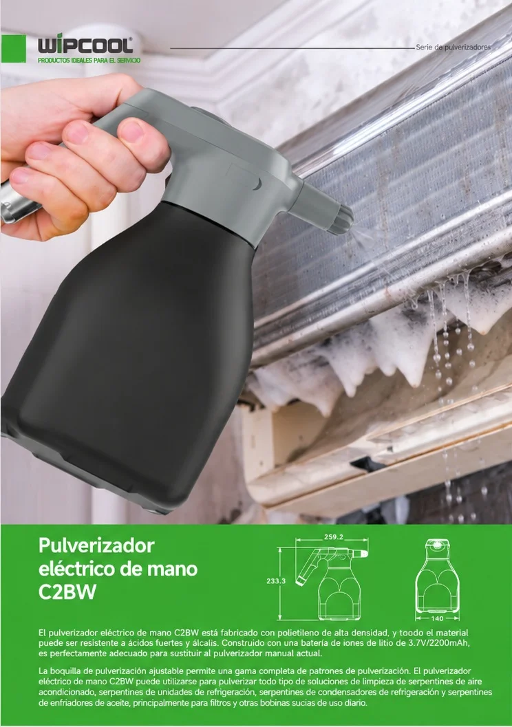 Rociador / Asperjadora eléctrica de químico 2L C2BW WIPCOOL