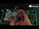 Manometro completo mini R-22 R-134a R-1234YF HONGSEN