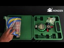 Manometro digital manifold baja 4 a 800 PSI R-404A R-410A R-134a R-22 con adaptador R-410A con manguera con Visor HONGSEN