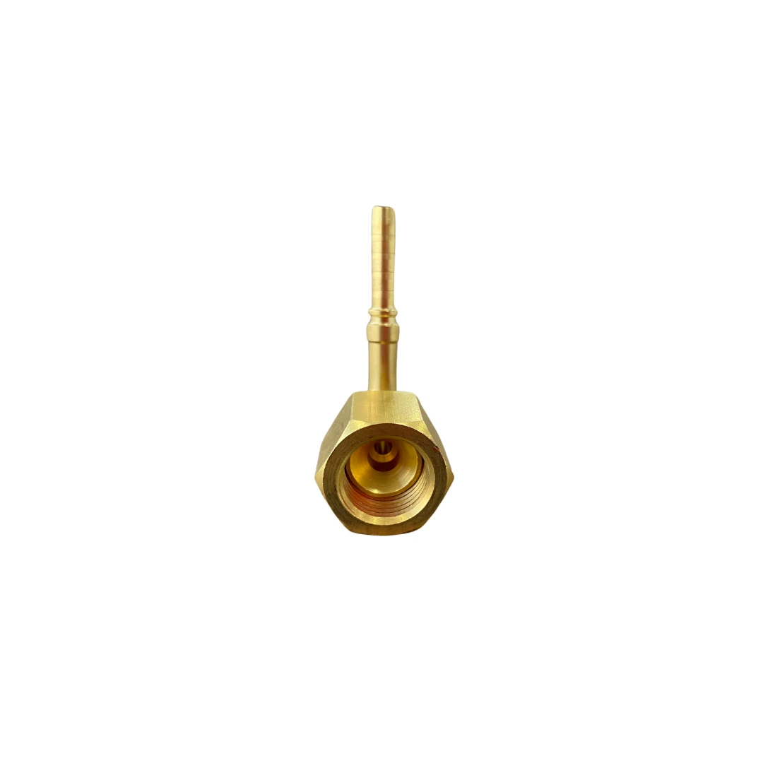 Fitting insert curvo con tuerca para capilar 3/8 pulg thermoplastico RGC