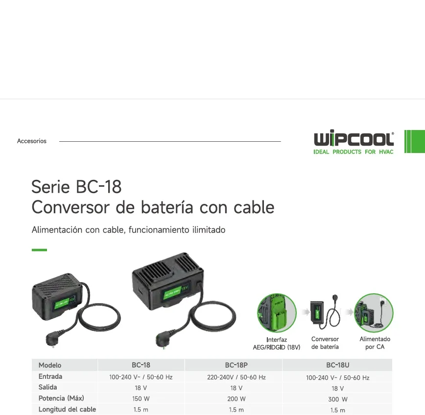 Covertidor de bateria BC-18 WIPCOOL