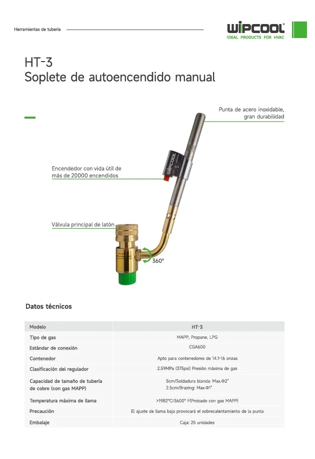Pico para soldar con encendido HT-3 WIPCOOL