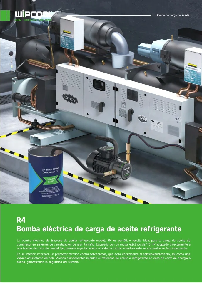Bomba Inyectora de aceite electrica 1/3 HP 150L/h R4 WIPCOOL