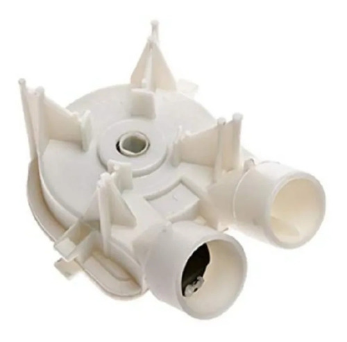 Whirlpool washing machine drain pump with 2 equal outlets