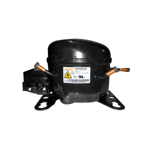 Compresor sellado 410 BTU/h R-600a 110V LMBP CUBIGEL HYB60MHu42