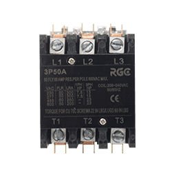 Contactor 3 polo 50 AMP bobina 240V 60hz RGC