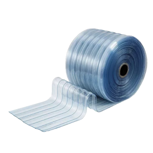 Cortina acanalada PVC para cava cuarto -10°+50°c rollo 50 mts 200mm 2mm RGC