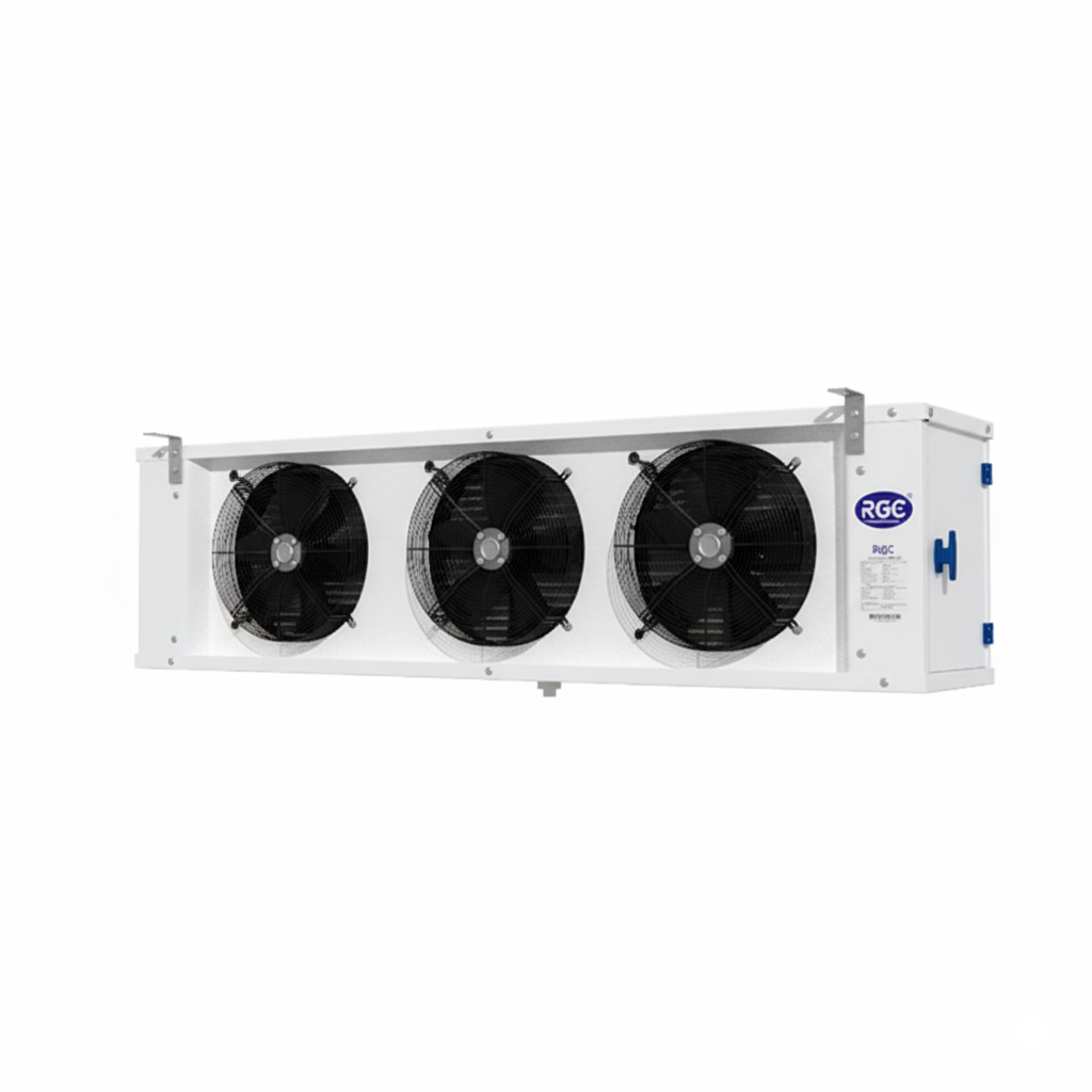 Evaporador perfil medio 18.7kW 15 HP 220V PH3 63.804 BTU MBP 3 fan 20 pulg con resistencia IDM-18.7/100T RGC