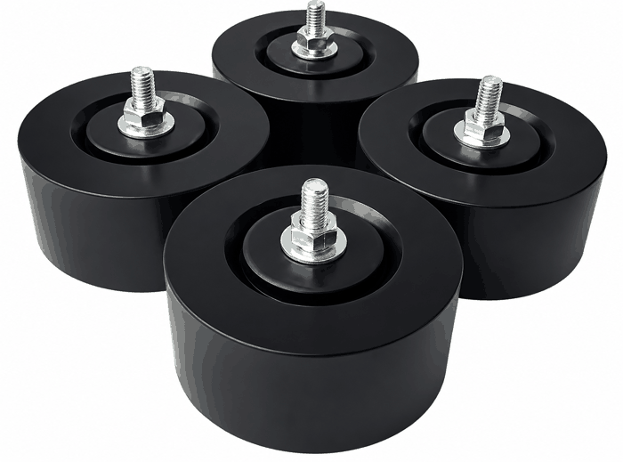 Kit de 4 gomas base redonda antivibracion para A/A RGC