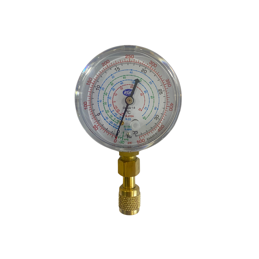 Manometro solo R-134a R-404A R-22 conector hembra 1/4 pulg RGC