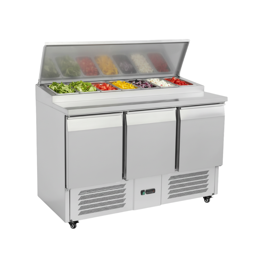Mesa de ensalada refrigerada 0 a 5℃ 110V 120cm RGC