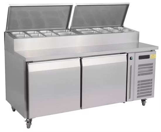 1.8 meters Air-cooled refrigerated pizza workbench 110V 60hz RGC