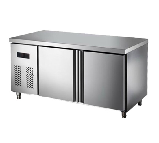 Mesa de trabajo refrigerada 0 a 5℃ 110V 70cm 2 puertas metalicas RGC