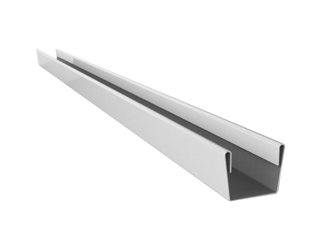 Perfil tipo U para panel 80 mm 3 mts METECNO
