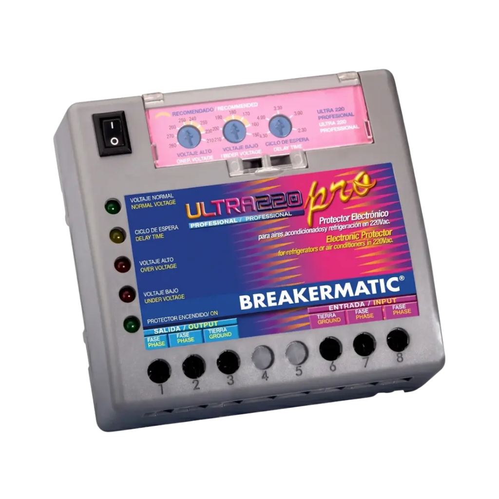 Protector electronico A/A ultra 220V PMP220-BD0E++ inverter 30.000 BTU BREAKERMATIC