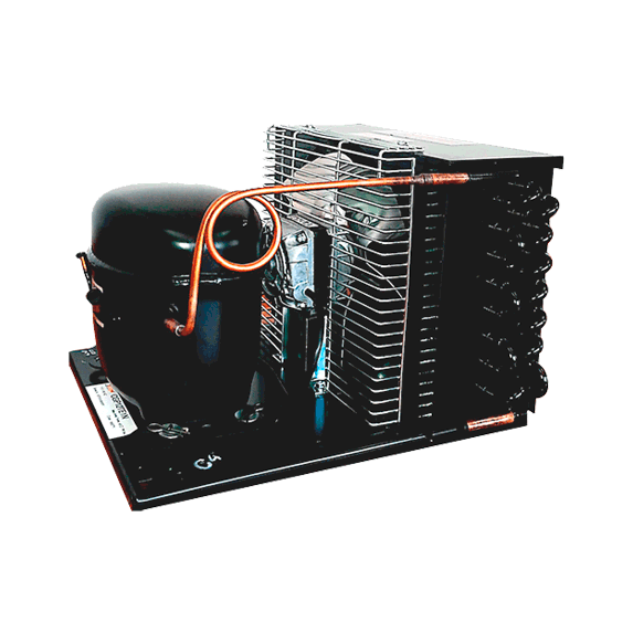 Unidad condensadora 1/3+ HP 4.316 BTU/h R-134a 110V CSIR HMBP CUBIGEL CGLY12RRa1N