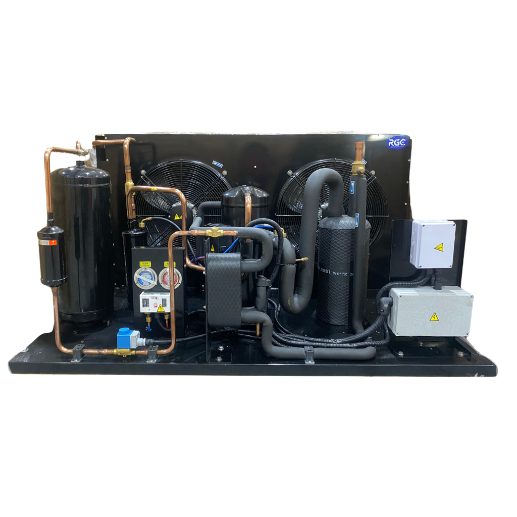 Unidad condensadora scroll XECOM 13 HP R-404A 220V PH3 LBP INN-ILXS13Z2T inyección de vapor RGC
