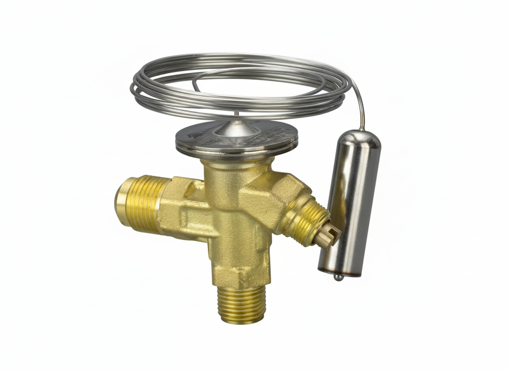 Valvula de expansion acero inoxidable R-410A 1/2 - 4-1/2 HP eq int SAE TF410 sin orificio HONGSEN