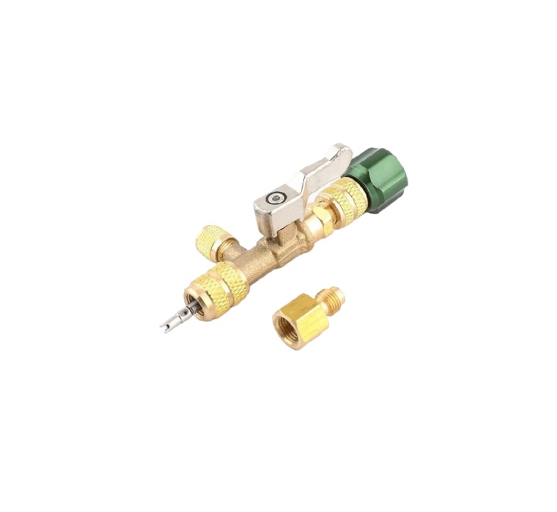 Valvula removedora de gusanillo 1/4 SAE con adaptador 5/16" MVR-1 WIPCOOL