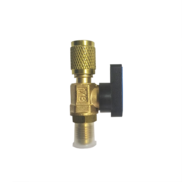 valvula de paso recta para manguera de manometro 1/4" RGC