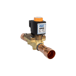 Solenoid valve 1-1/8 in ODF with coil 220V 60Hz RGC