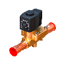 Solenoid valve 5/8 in ODF with coil 220V HV15M5T HONGSEN