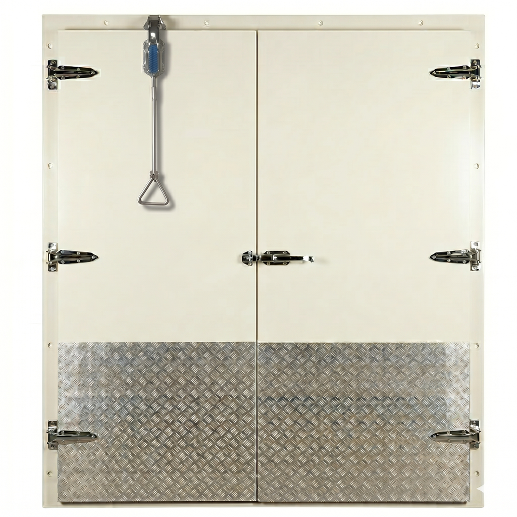 Cold room swing door double 190x150x10cm with heater 220V 60Hz RGC