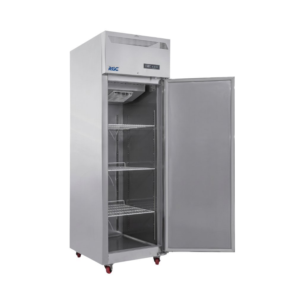 Congelador vertical de 1 puerta -18 a -21℃ 110V 60hz 17 racks puerta de metal RGC