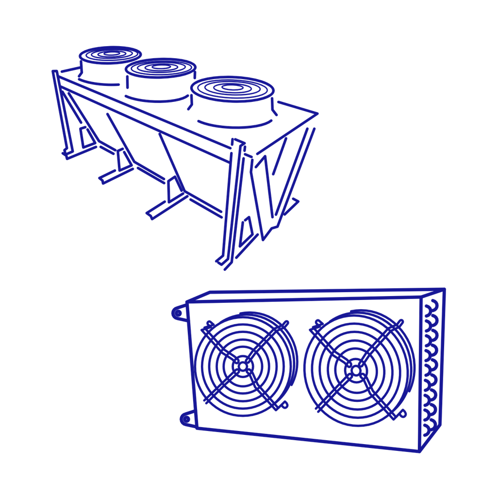 Condensadores enfriados por aire