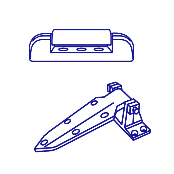Accesorios para cuartos fríos / Bisagras