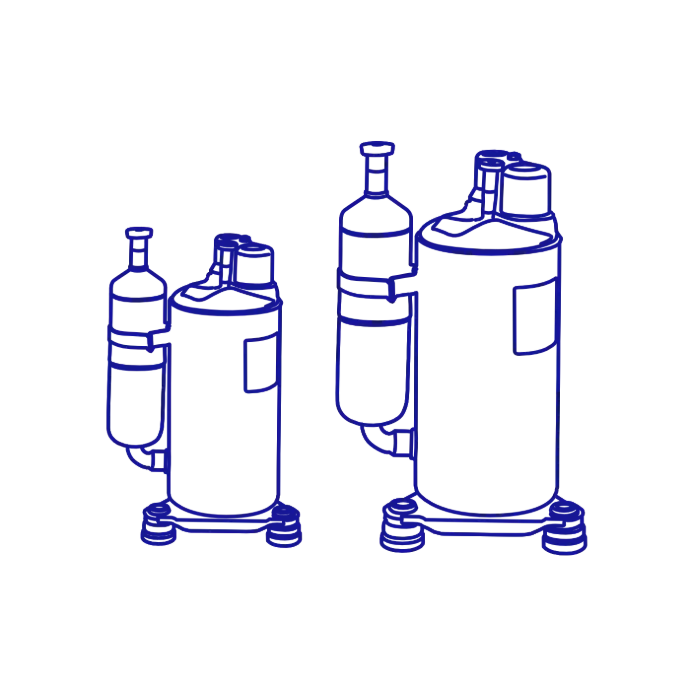 Compresores de refrigeración y A/A  / Compresores rotativos