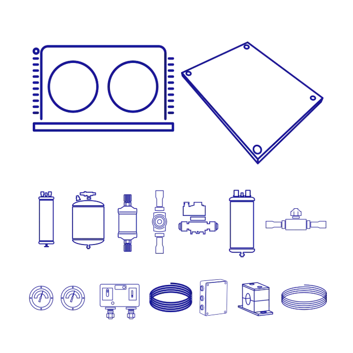 Unidades condensadoras de refrigeracion / Assembly kit for condensig units