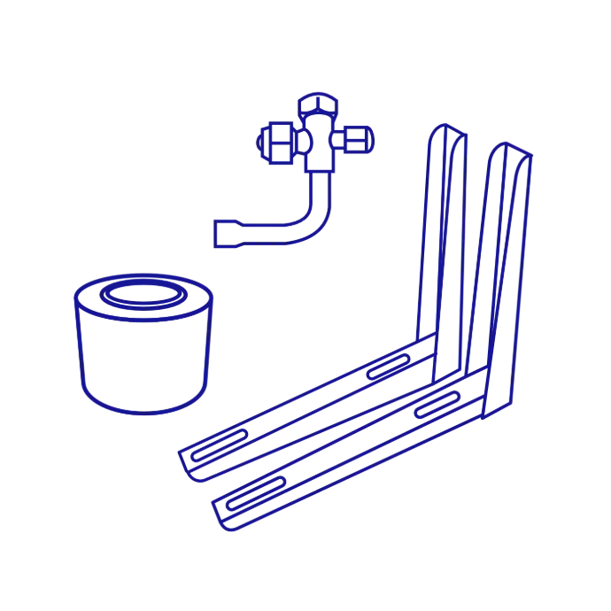 A/C Supply parts / A/C installation accessories