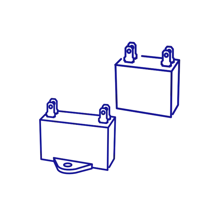 Partes eléctricas de refrigeración / Capacitores  / Capacitores de marcha 250V