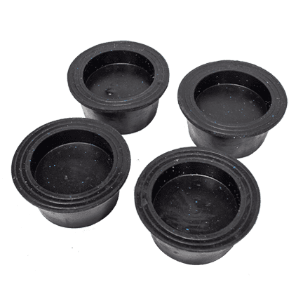 [01BA0003] Base soporte lavadora goma negra