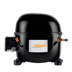 [14200269] Compresor CUBIGEL España 3/4+ HP 10.817 BTU/h R-404A R-22 220V PH1 HMBP MX18TGa