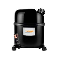 [14200265] Compresor CUBIGEL España 3/4+ HP 9.920 BTU/h R-134a 220V PH1 HMBP GS26TG con valvula