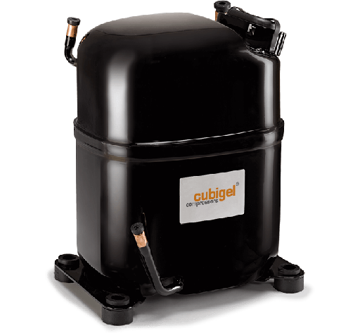 [14200285] Compressor 1 3/8 HP 13.7869 BTU/h R-404a 220V PH1 HMBP CUBIGEL España MS26TG valvula