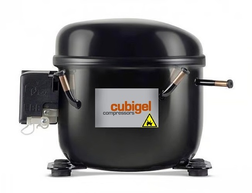 [14300115] Compresor sellado 5.036 BTU/h R-290 115V HMBP CUBIGEL NLY90RR